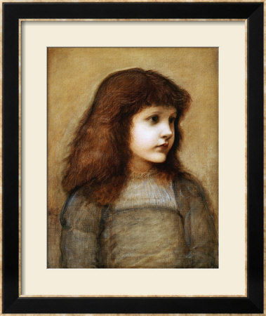 Portrait Of Gertie Lewis, Half-Length by Edward Burne-Jones Pricing Limited Edition Print image
