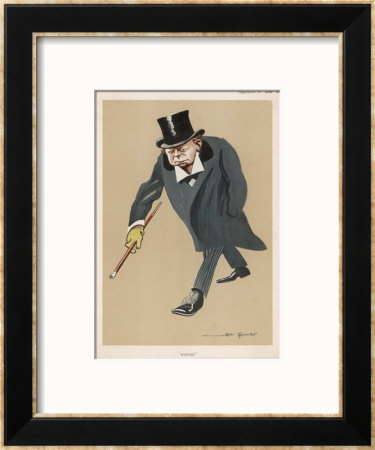 Winston Churchill British Statsman And Author by Bert Thomas Pricing Limited Edition Print image