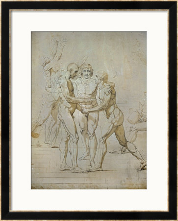 Sketch For The Oath Of The Jeu De Paume by Jacques-Louis David Pricing Limited Edition Print image