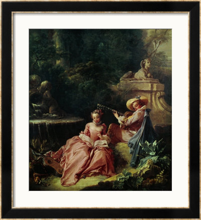 The Music Lesson by Francois Boucher Pricing Limited Edition Print image