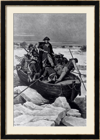 George Washington (1732-99) Crossing The Delaware River, 25Th December 1776, Circa 1912-13 by Henry Mosler Pricing Limited Edition Print image