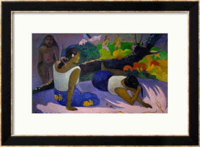 Pleasures Of The Evil Spirit, (Arearea No Vareua Ino), 1894 by Paul Gauguin Pricing Limited Edition Print image