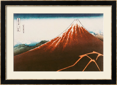 Fuji Above The Lightning, From The Series 36 Views Of Mt. Fuji by Katsushika Hokusai Pricing Limited Edition Print image