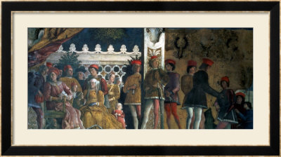 Marchese Ludovico Gonzaga Iii, His Wife Barbara Of Brandenburg, Their Children by Andrea Mantegna Pricing Limited Edition Print image