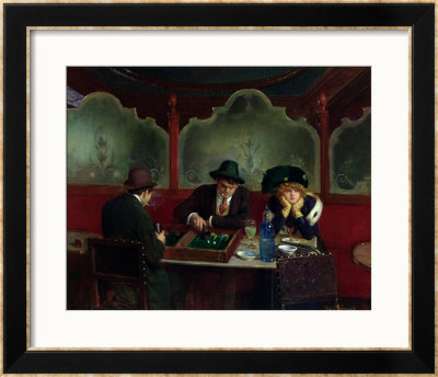The Backgammon Players by Jean Beraud Pricing Limited Edition Print image