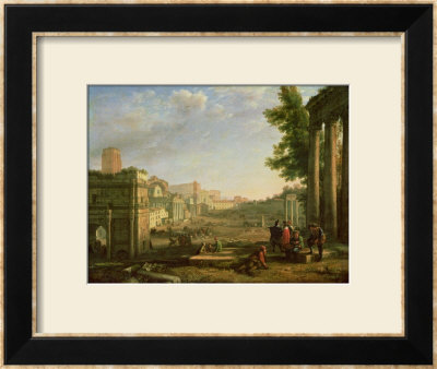 View Of The Campo Vaccino, Rome by Claude Lorrain Pricing Limited Edition Print image