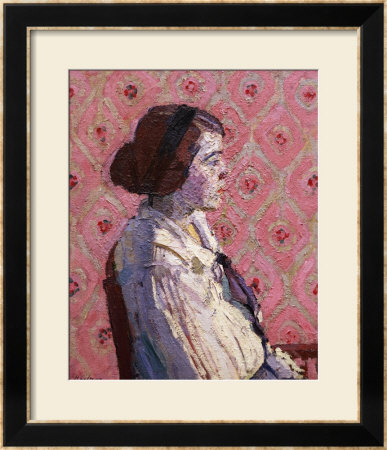 A Portrait In Profile: Mary L by Harold Gilman Pricing Limited Edition Print image