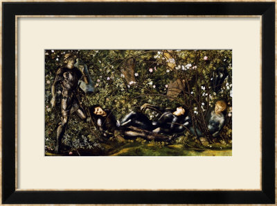 The Prince Entering The Briar Wood by Edward Burne-Jones Pricing Limited Edition Print image