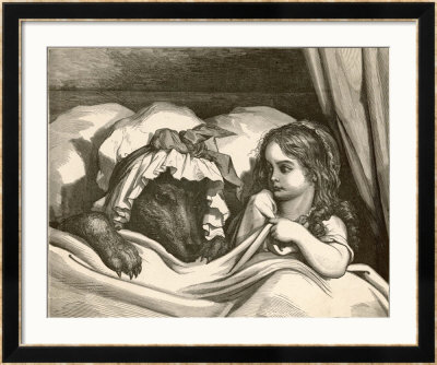 She Could Not Help Noticing How Strangely Her Grandmother Seemed To Be Altered by Gustave Doré Pricing Limited Edition Print image