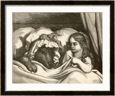 She Could Not Help Noticing How Strangely Her Grandmother Seemed To Be Altered by Gustave Dore Pricing Limited Edition Print image