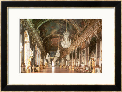 The Galerie Des Glaces (Hall Of Mirrors) 1678-84 by Jules Hardouin Mansart Pricing Limited Edition Print image
