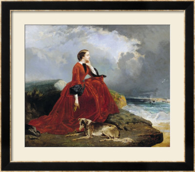 Empress Eugenie (1826-1920) At Biarritz, 1858 by E. Defonds Pricing Limited Edition Print image