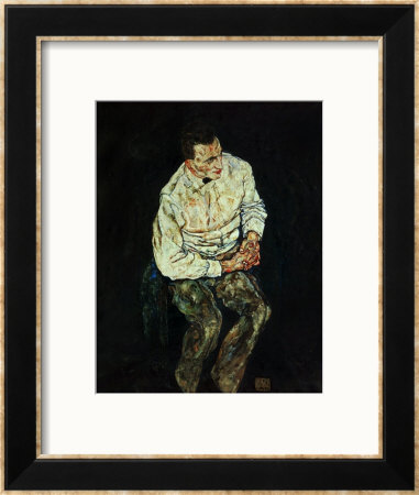 Portrait Karl Gruenwald by Egon Schiele Pricing Limited Edition Print image