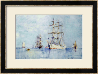 Moored Clippers, 1914 by Henry Scott Tuke Pricing Limited Edition Print image