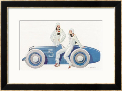 Women Join The Racing Driver Fraternity by Rene Vincent Pricing Limited Edition Print image