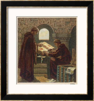 The Domesday Book Is Compiled On The Orders Of William I by Joseph Kronheim Pricing Limited Edition Print image