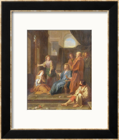 Christ In The House Of Martha And Mary by Jean-Baptiste Jouvenet Pricing Limited Edition Print image