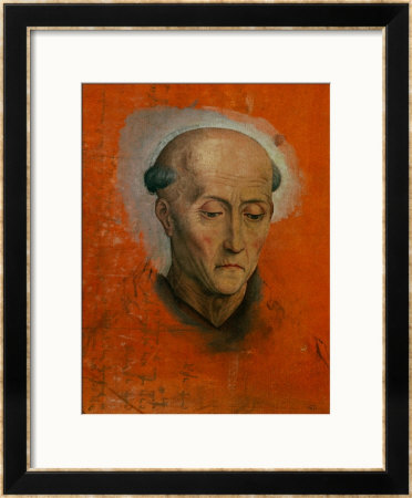 Study For The Head Of Saint Benedict, Painted For The Morel Family Of Bruges by Hans Memling Pricing Limited Edition Print image
