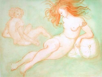 Nu Au Coussin by Leonor Fini Pricing Limited Edition Print image