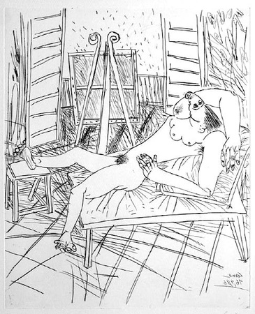 Nu Allonge I (1Er Etat) by Louis Cane Pricing Limited Edition Print image