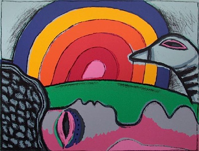 Femme A L'arc En Ciel Ii by Guillaume Corneille Pricing Limited Edition Print image