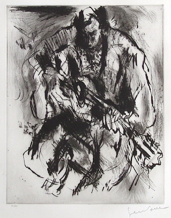 Guitariste De Face by Gen Paul Pricing Limited Edition Print image