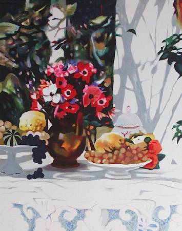 Compotier Et Bouquet D'anemones by Georges Blouin Pricing Limited Edition Print image