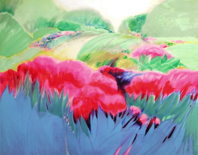 Champs En Fleurs by Claude Hemeret Pricing Limited Edition Print image