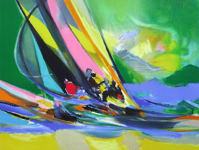 Yachtmen I by Marcel Mouly Pricing Limited Edition Print image
