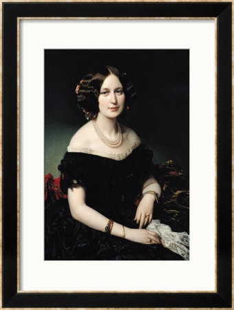 Portrait Of The Baroness Of Weisweiller, 1853 by Federico De Madrazo Y Kuntz Pricing Limited Edition Print image