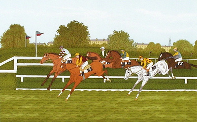 Des Chevaux Et Des Hommes : Auteuil by Vincent Haddelsey Pricing Limited Edition Print image