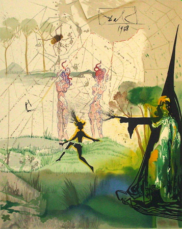 Damis's Dilemma (From Marquis De Sade) by Salvador Dali Pricing Limited Edition Print image