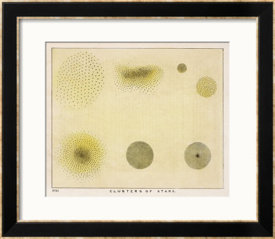 Diagram Showing Various Clusters Of Stars by Charles F. Bunt Pricing Limited Edition Print image