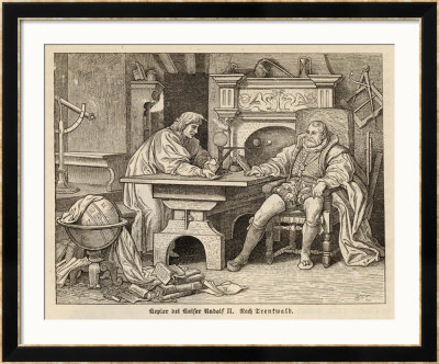 Johannes Kepler German Astronomer With Rudolf Ii by Trentwald Pricing Limited Edition Print image