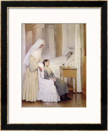 At Notre-Dame Du Perpetuel Bon Secours Hospital, 1903 by Jules Jean Geoffroy Pricing Limited Edition Print image