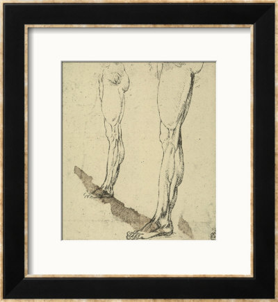 Study Of Legs, Drawing, Royal Library, Windsor by Leonardo Da Vinci Pricing Limited Edition Print image