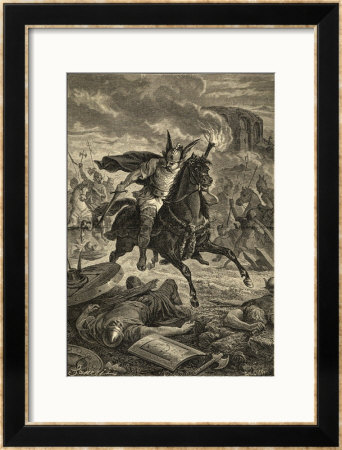 Attila And His Huns Devastate Northern Italy by Sanesi Pricing Limited Edition Print image