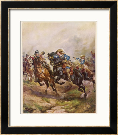 Battle Of Edgehill: Prince Rupert's Charge by Harry Payne Pricing Limited Edition Print image
