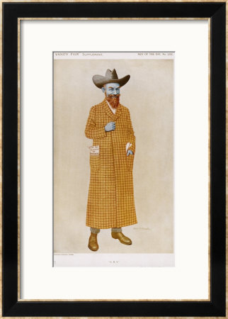 George Bernard Shaw British Playwright And Critic In A Long Check Coat by Alick P.F. Ritchie Pricing Limited Edition Print image