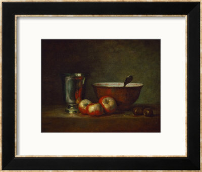 Silver Goblet With Apples by Jean-Baptiste Simeon Chardin Pricing Limited Edition Print image