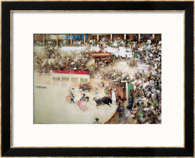 The Little Bull Fight: Bravo Toro by Arthur Melville Pricing Limited Edition Print image