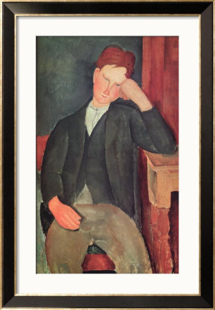 The Young Apprentice, Circa 1917 by Amedeo Modigliani Pricing Limited Edition Print image
