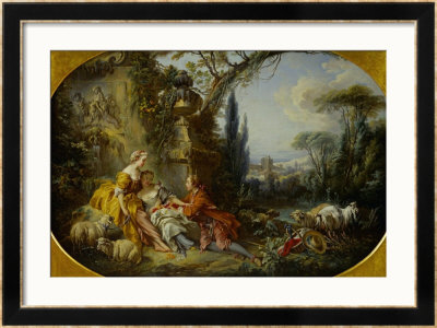 The Delights Of Life In The Country by Francois Boucher Pricing Limited Edition Print image