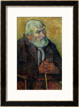 Portrait Of An Old Man With A Stick, 1889-90 by Paul Gauguin Pricing Limited Edition Print image