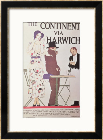 The Continent Via Harwich by Reginald Edward Higgins Pricing Limited Edition Print image