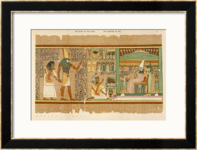 Papyrus Of Ani The Dead Ani Judged Innocent Is Presented By Horus To Osiris by E.A. Wallis Budge Pricing Limited Edition Print image