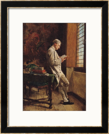 The Reader In White, 1857 by Jean-Louis Ernest Meissonier Pricing Limited Edition Print image
