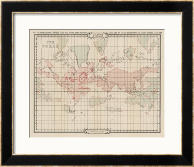 Map Showing Atlantis During The Period Of Its Greatest Prosperity by W. Scott-Elliot Pricing Limited Edition Print image