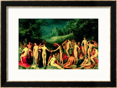 The Garden Of Love, 1602 by Karel Van Mander Pricing Limited Edition Print image