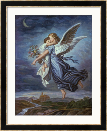 The Guardian Angel by Wilhelm Von Kaulbach Pricing Limited Edition Print image